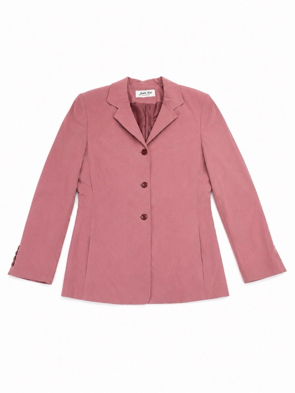 Judith Hart Collection Women’s Medium Pink 3 Button Blazer
